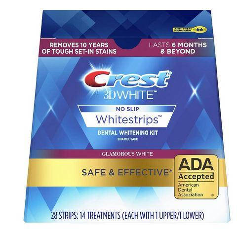 

Отбеливающие полоски для зубов Crest 3D White Whitestrips Glamorous White Teeth Whitening Kit 28шт (14 пар)