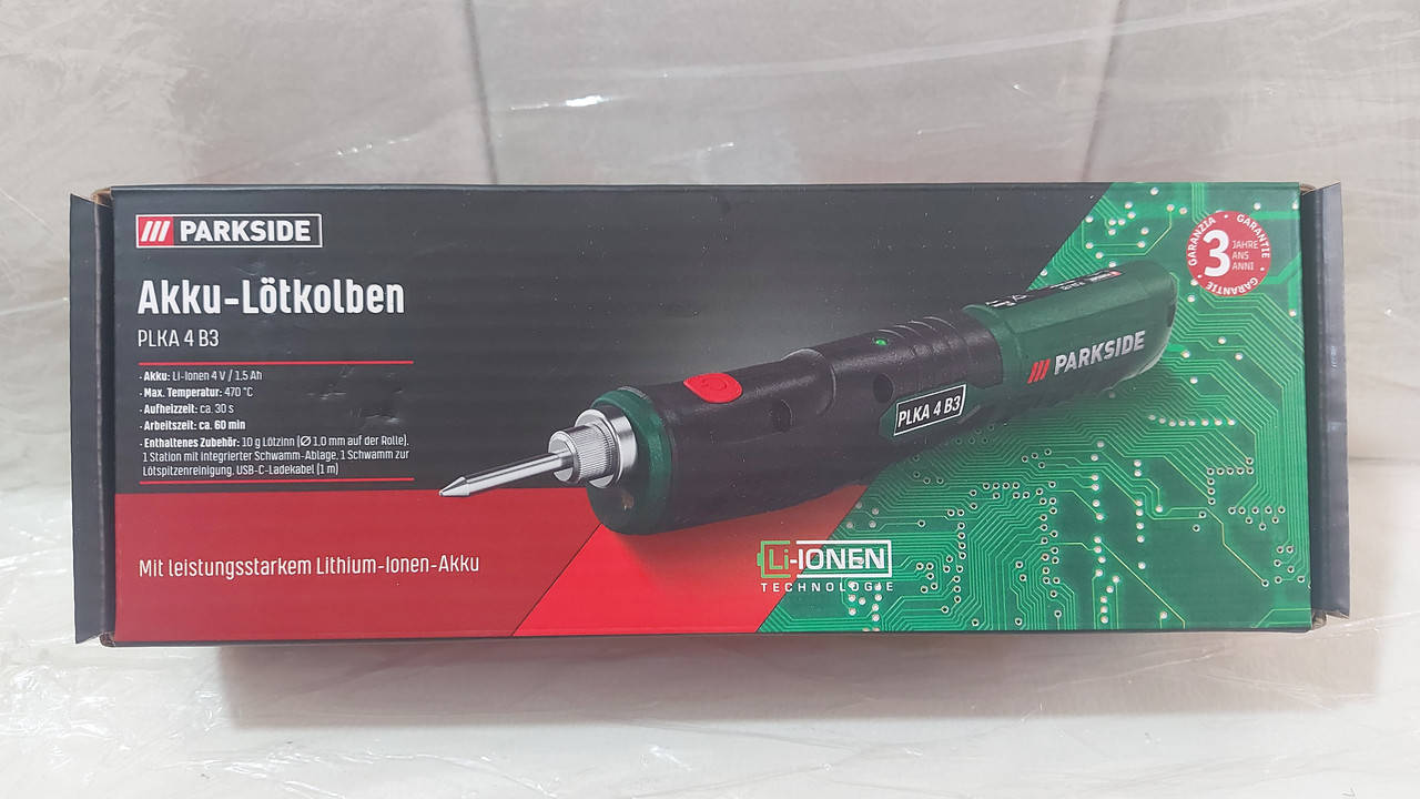 

Акумуляторный паяльник Parkside PLKA 4 B3