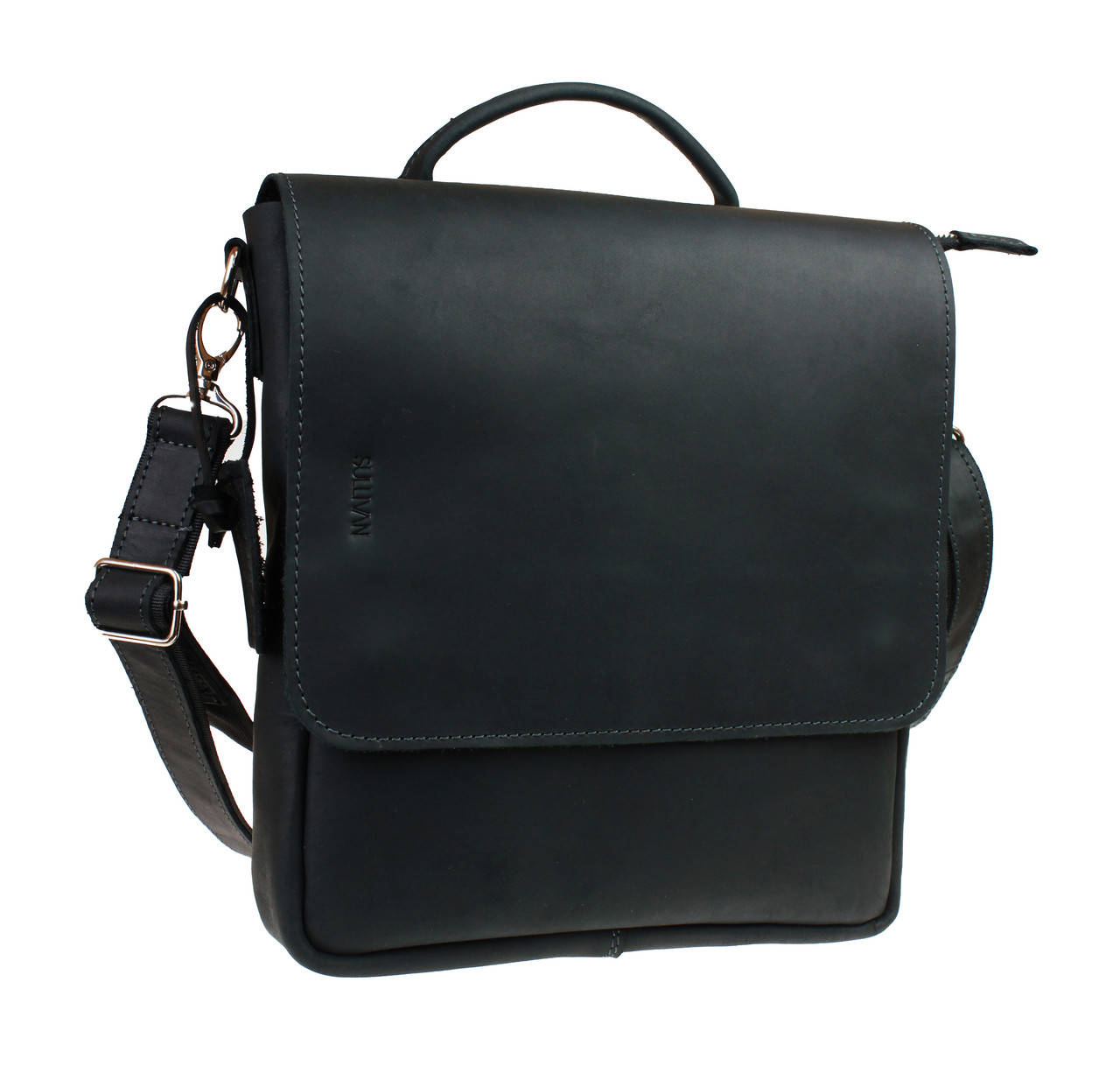 

Сумка мужская кожаная на плечо SULLIVAN smvp146(46) черная, Черный