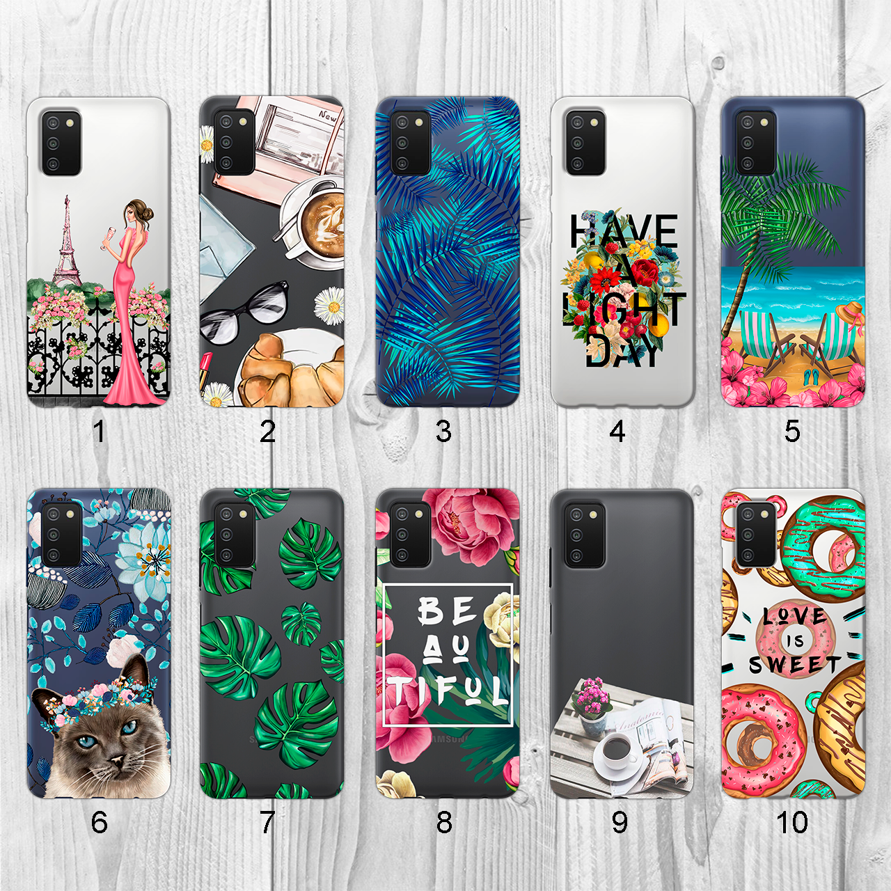

Силиконовый чехол с рисунком для Samsung Galaxy A03s A037 (new collection)