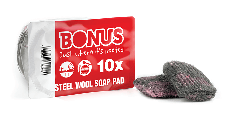 

Губка-подушечка с мылом Bonus B224 Steel Wool Soap Pad 10шт