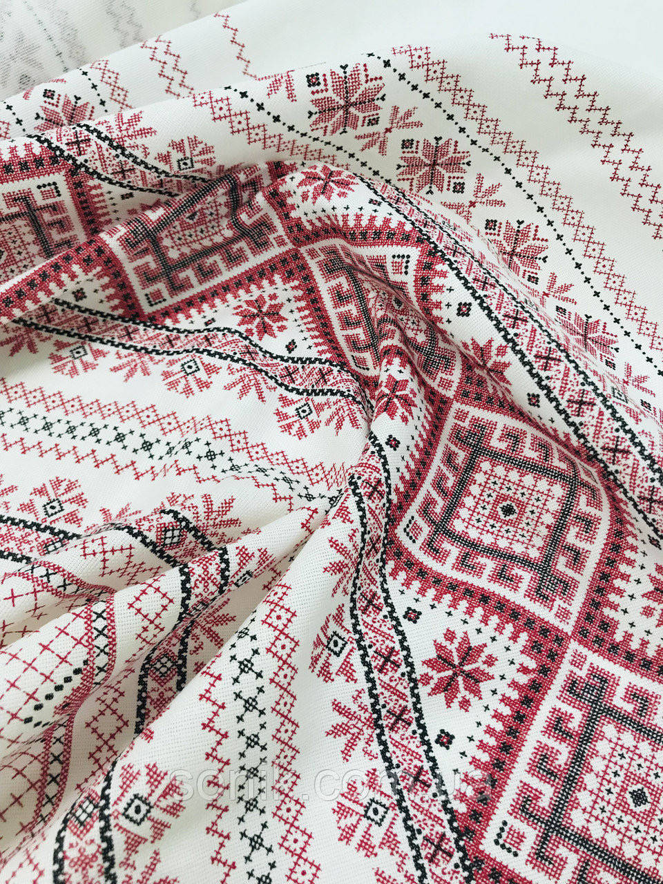 

Рогожка Вышиванка хлопок 150 см отрезы 0.70 и 0.6 м