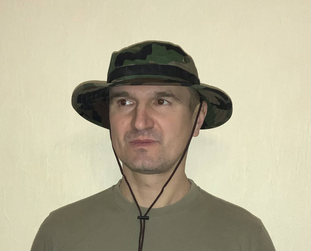 

Панама камуфлированная нато ,летняя, с плотными полями, хлопок