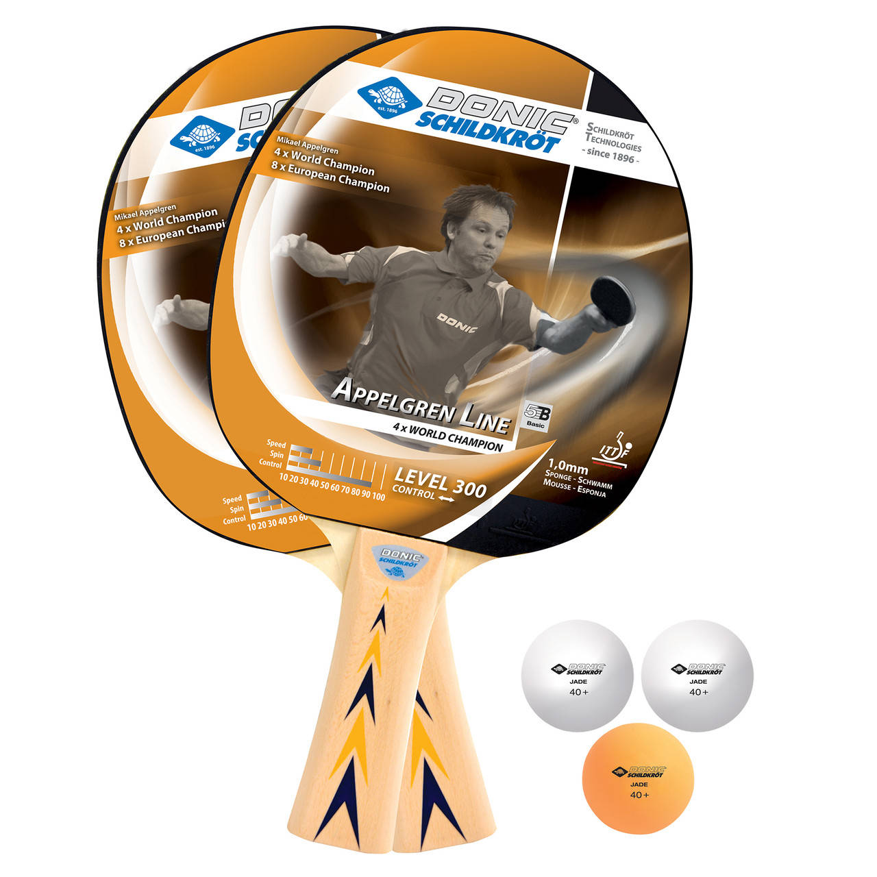

Набор для настольного тенниса Donic Appelgren 300 2-Player Set (788634s)