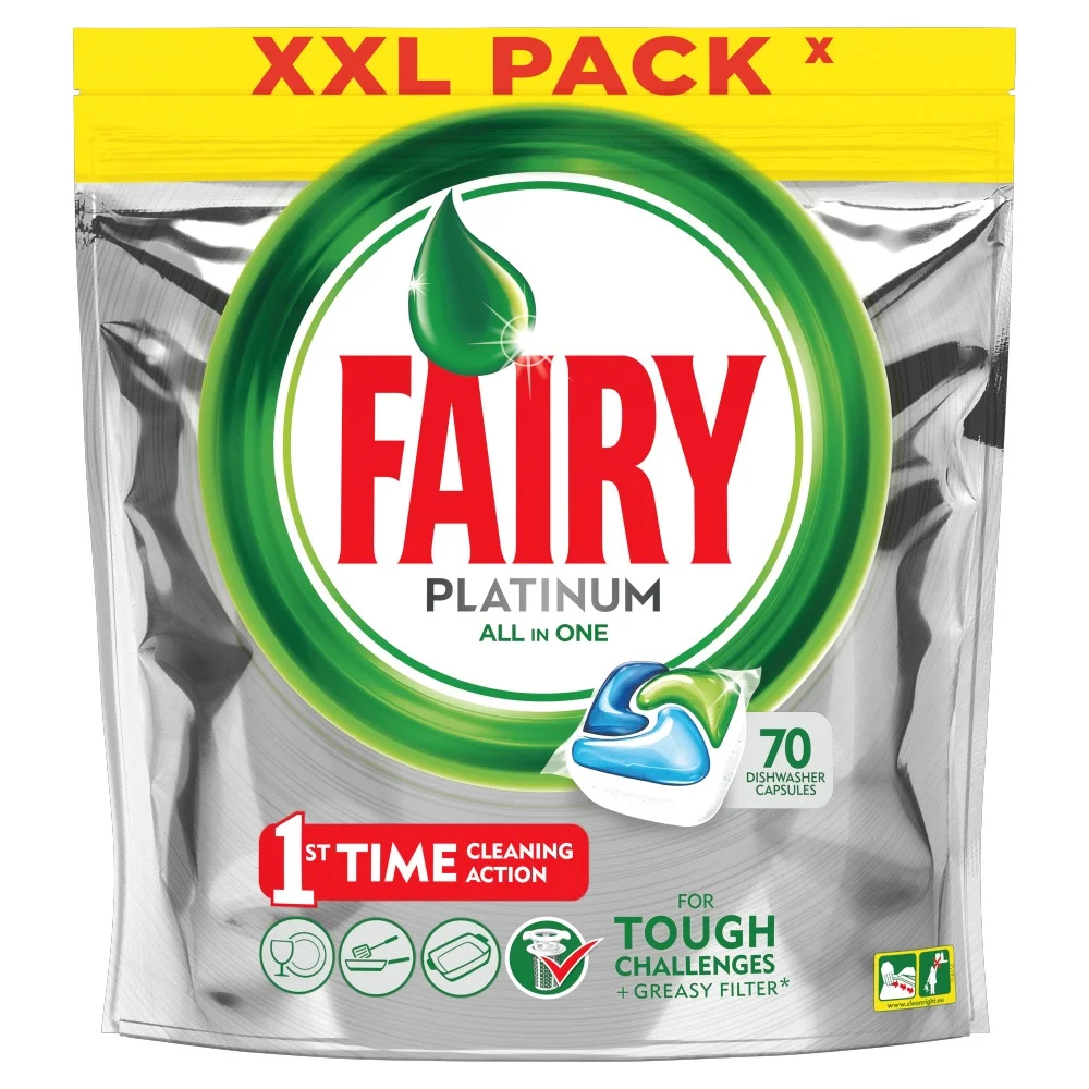 

Капсулы для посудомоечной машины Fairy Platinum All-in-One (70шт.) Original