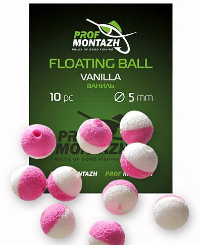

Насадка плавающая Профмонтаж Floating Ball 4mm Vanilla (Ваниль) 10шт/уп