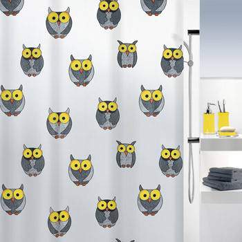 

Spirella Шторка для ванной виниловая Spirella OWL серый (10.16132)