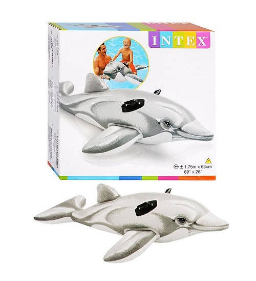 

Intex Дельфин надувной 175 * 66 см с ручками 58535NP