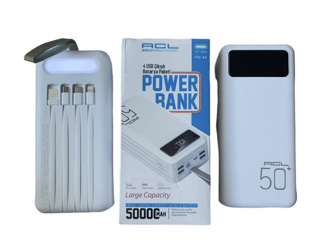 

Power Bank ACL PW-44 50000mAh 4 USB Type-C Lightning micro