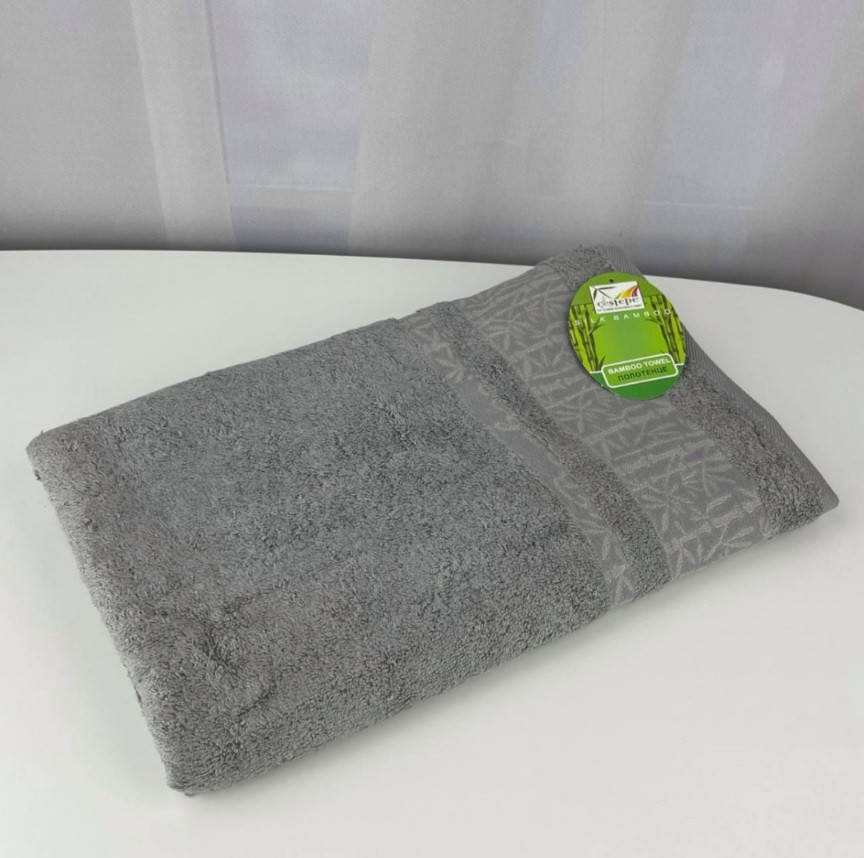 

Полотенце банное бамбуковое Cestepe Турция 70х140 см Светло-серый
