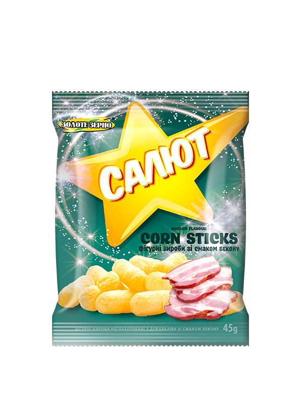 

Палички кукурудзяні зі смаком бекону 45 г