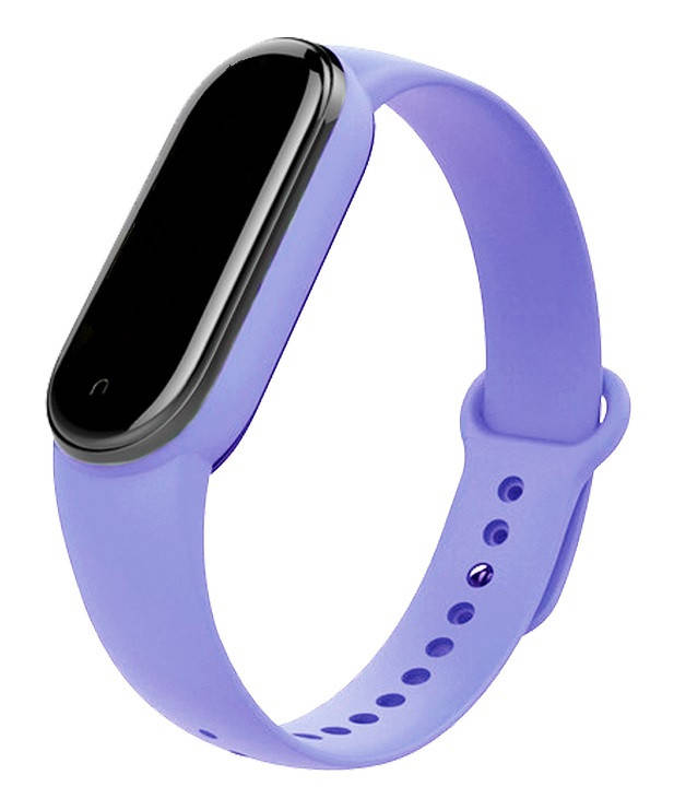 

Mi band 5 ремешок ми бенд 6 силиконовый небесно-голубой