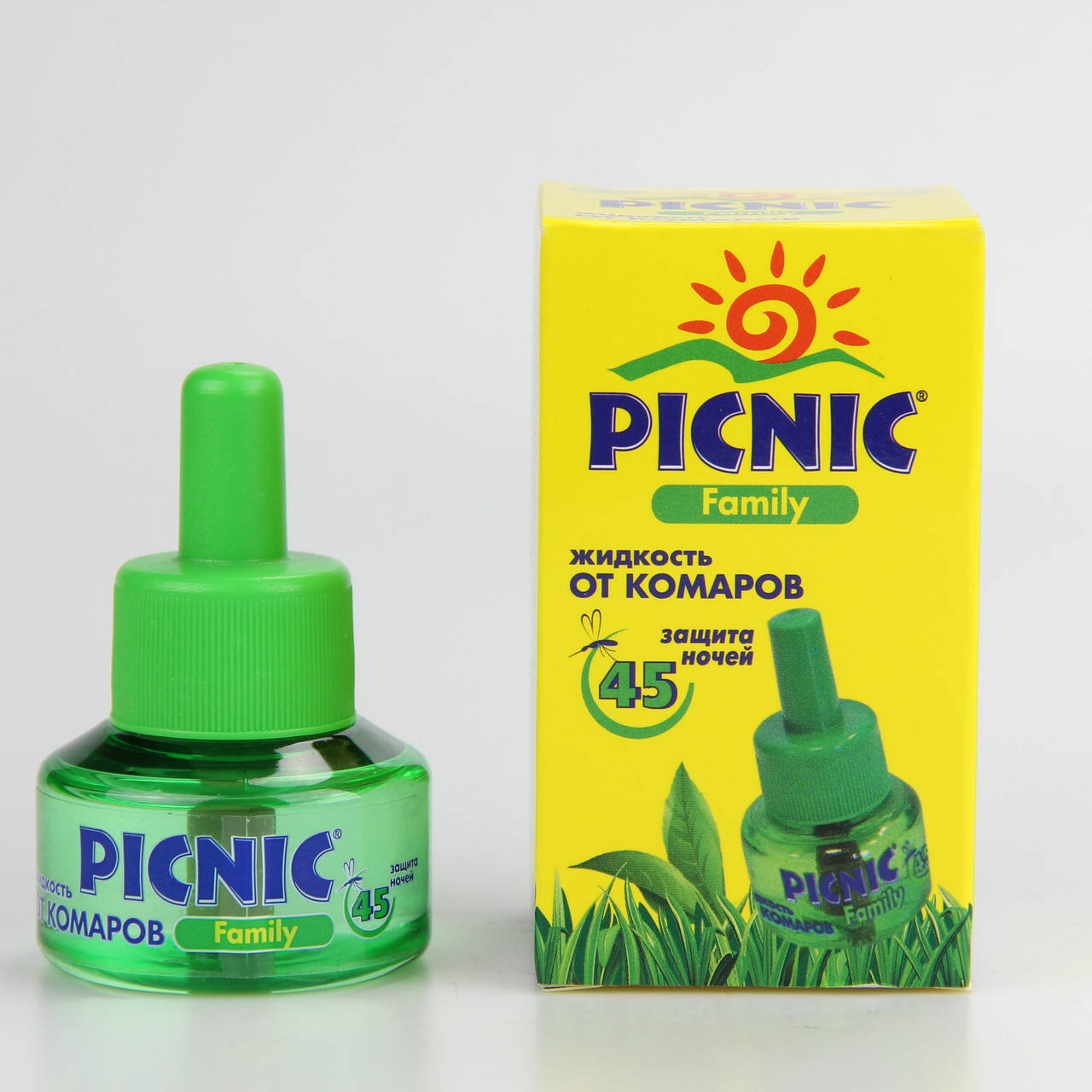 

Жидкость от комаров Picnic Family на 45 ночей