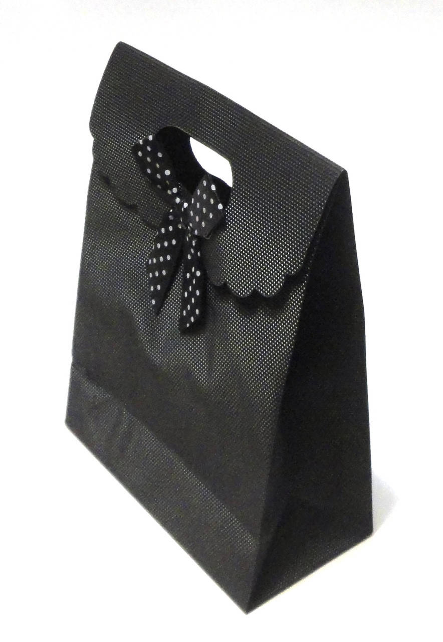 

Пакет подарочный пластиковый 17 см. х 12,5 см. на липучке Черный