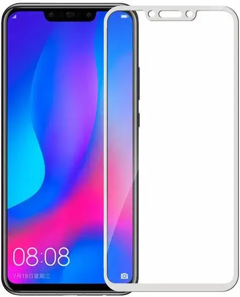 

Захисне скло 5D Huawei P Smart Plus (INE-LX1) White м'яка упаковка, Белый
