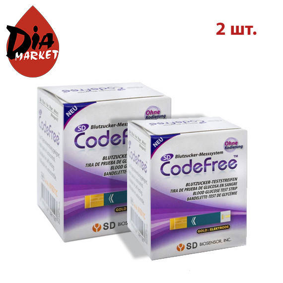 

Тест-полоски SD CodeFree GlucoDr 2 упаковки