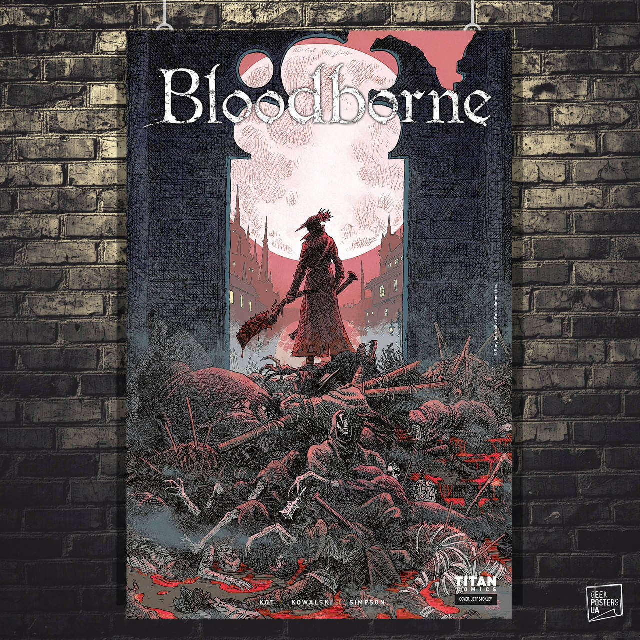 

Постер Bloodborne: Порождение крови, Бладбоурн. Размер 106x70см (A0). Матовая бумага