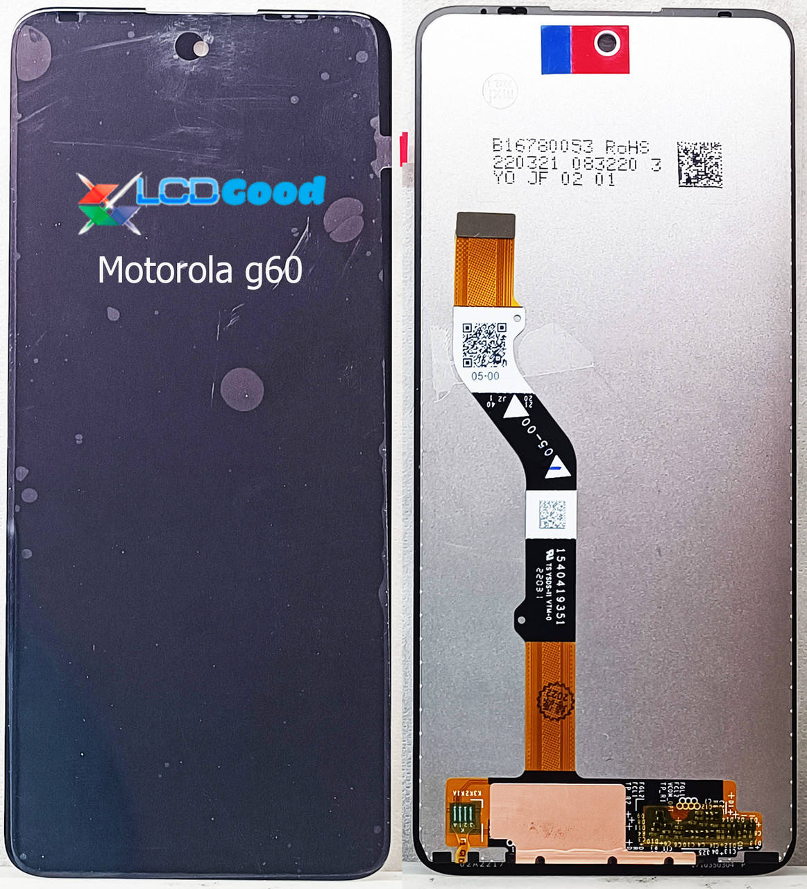 

Модуль ( дисплей + тачскрин ) Motorola G60 XT2135 Чорний, Черный