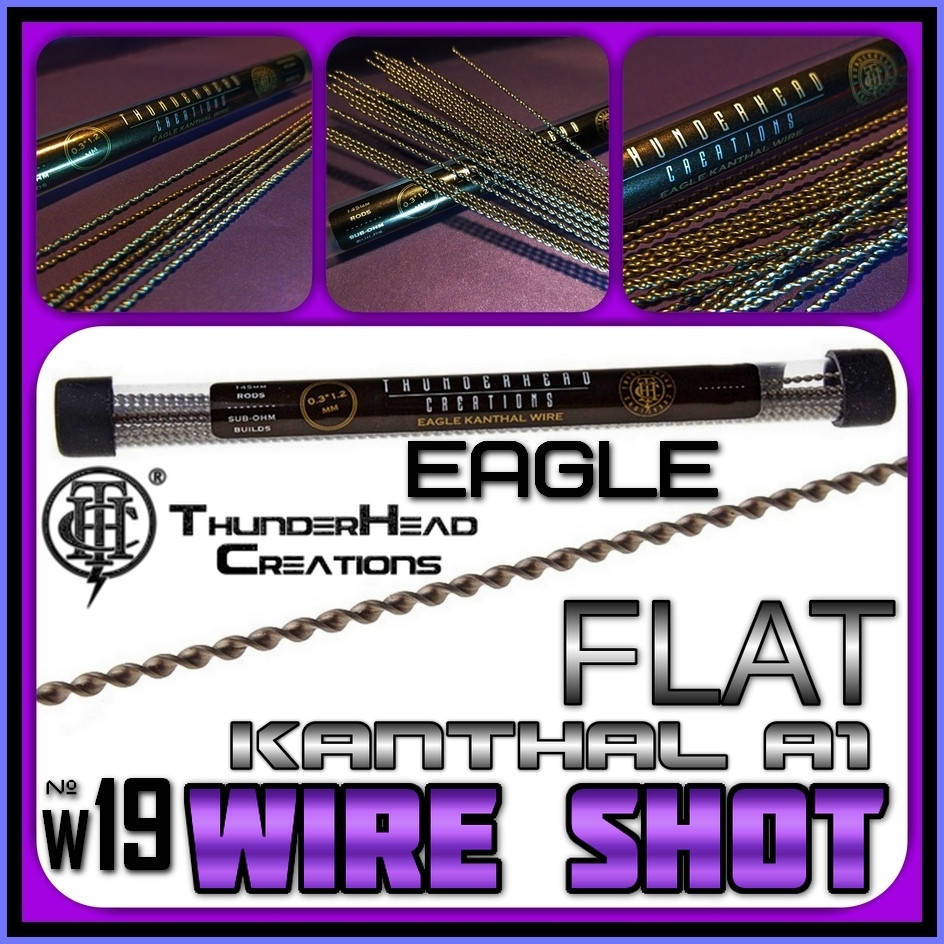 

№W19 THC Eagle Flat Wire Shot. Заготовка для намотки спирали. Кантал.