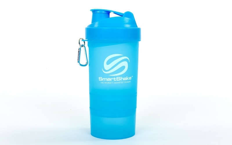 

Шейкер 3-х камерный для спортивного питания SMART SHAKER SLIM FI-6388 (400+100мл синий)