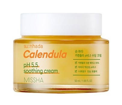 

Успокаивающий и ухаживающий крем Missha Calendula pH 5.5 Soothing Cream 50 мл