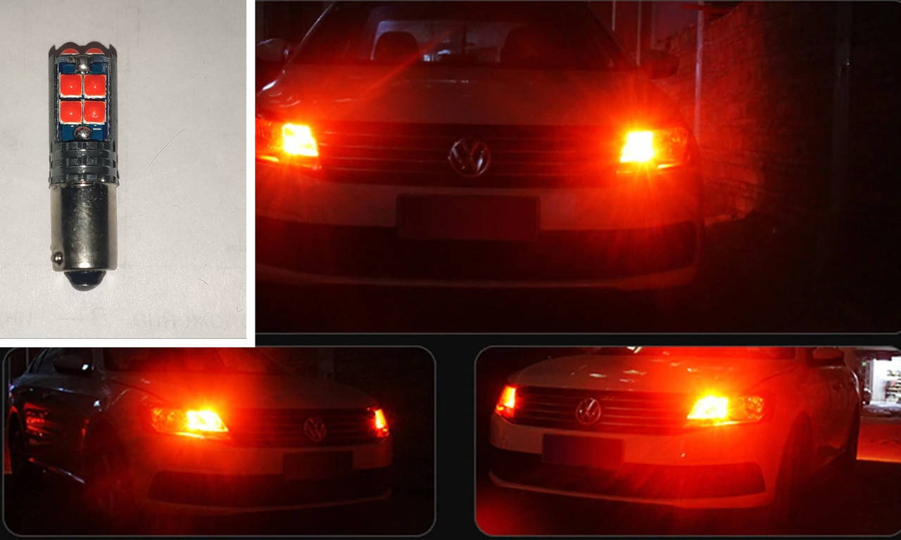 

BA9S (T4W) LED Красная лампа автомобильная светодиодная (10 светодиодов)