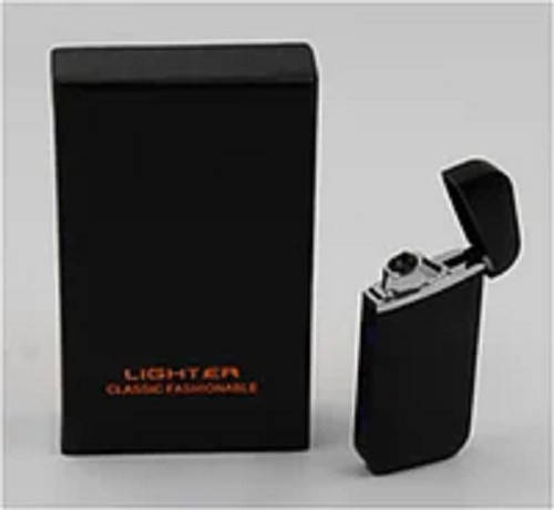 

Беспламенная спиральная электрическая USB зажигалка ZGP 22, Черный