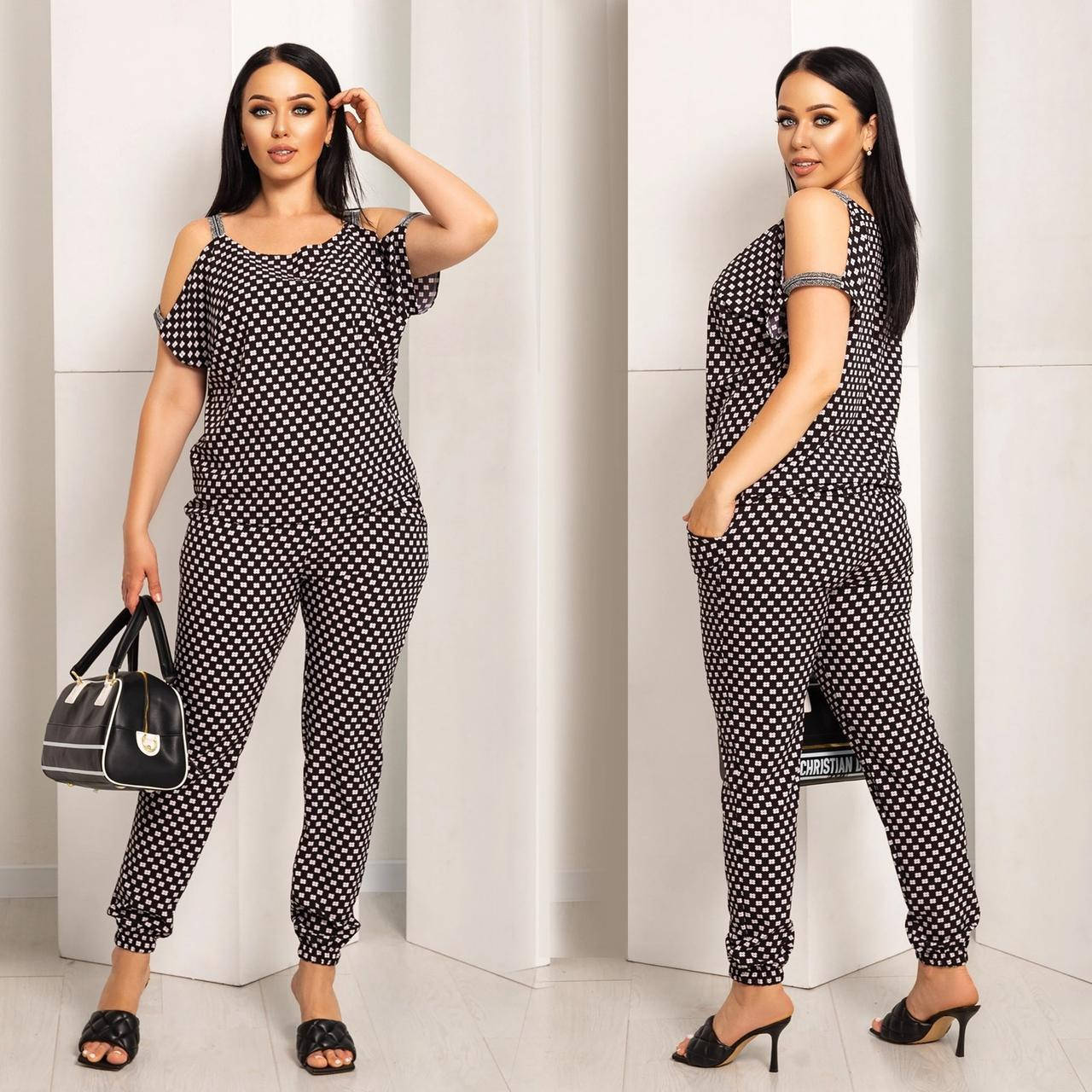 

Костюм двойка женский полубатальный, размеры 46-60 "LADA" недорого от прямого поставщик