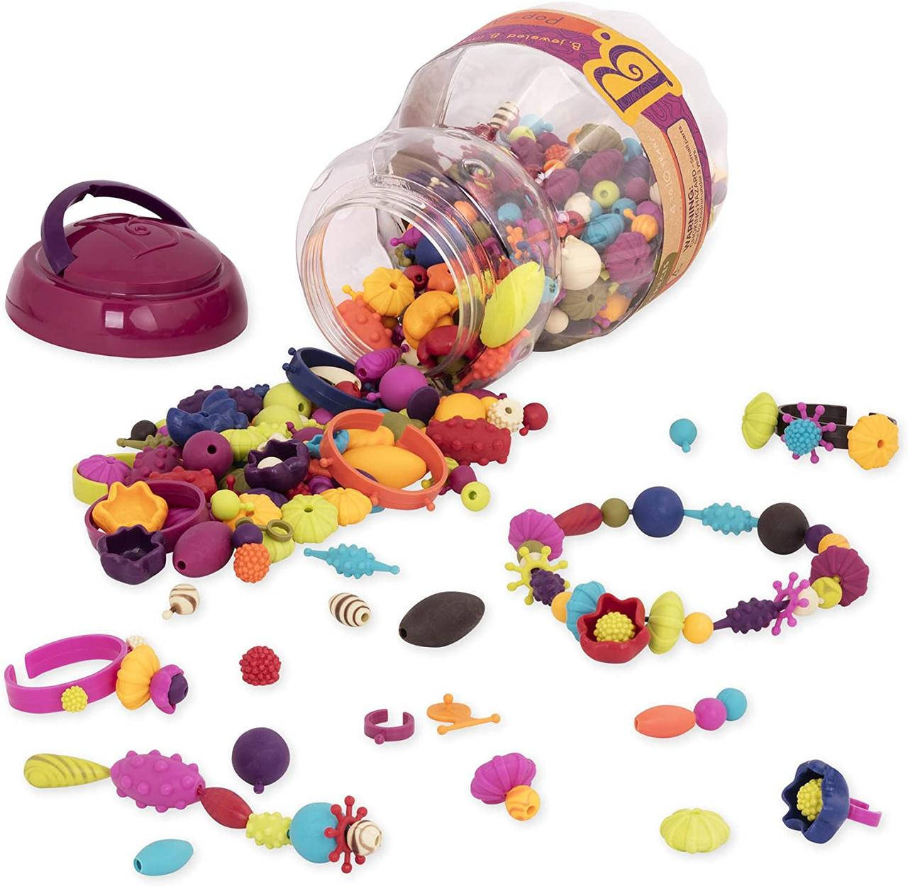 

Набор для изготовления украшений Поп-Арт 500 деталей в банке Battat Pop Snap Bead Jewelry BX1043Z оригинал