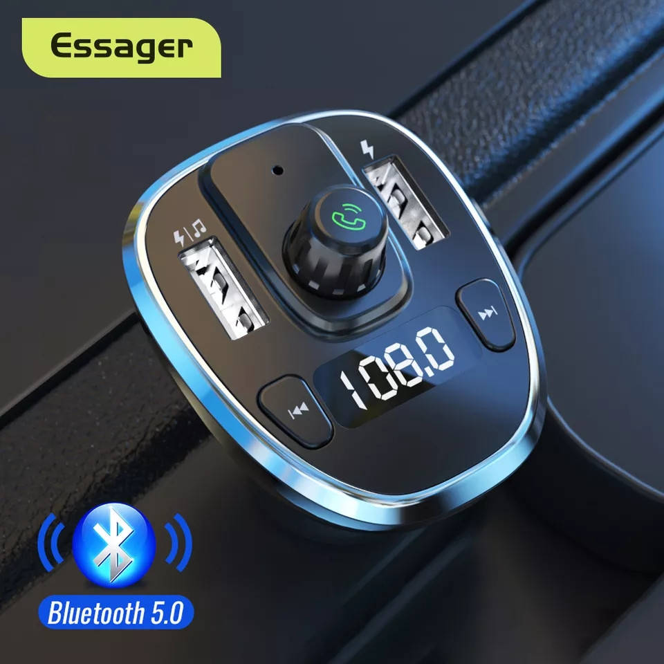

Bluetooth FM Modulator Essager блютуз ФМ модулятор Зарядка в прикуриватель Вольтметр