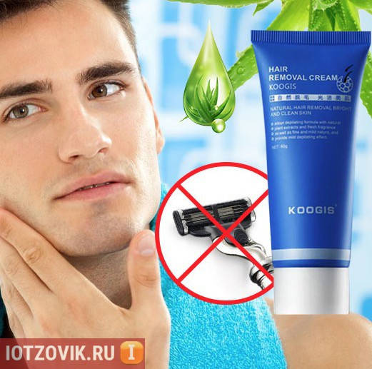 

Крем для удаления щетины у мужчин и женщин Razorless Shaving - Разорлес Шавинг