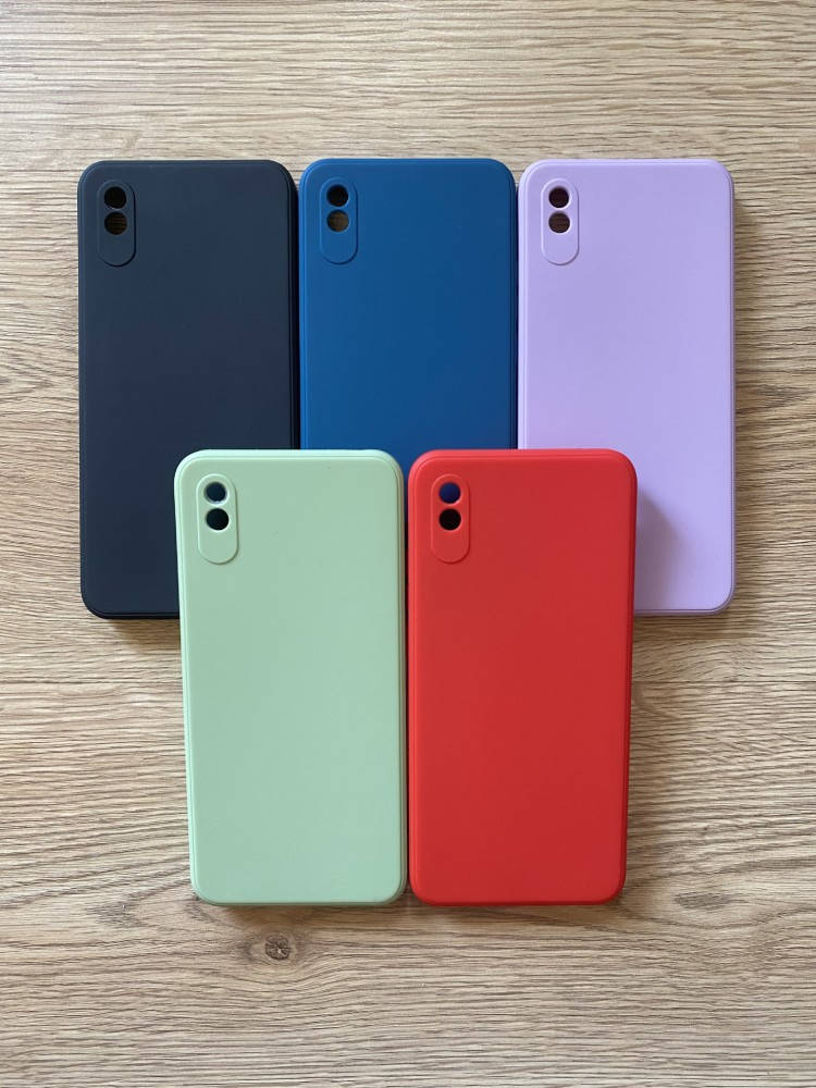 

Силиконовый чехол бампер для Xiaomi Redmi 9A, Разные цвета