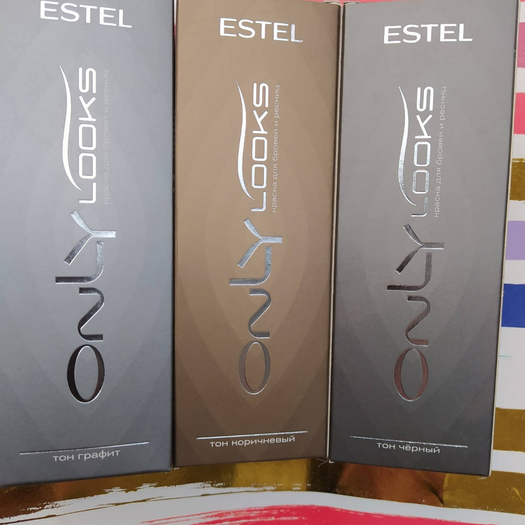 

Краска для бровей и ресниц Estel Only Looks чёрная, коричневая