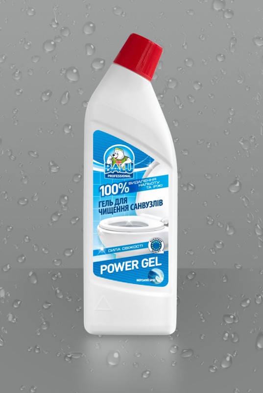 

Гель для чистки санузлов BALU POWER GEL Морской бриз