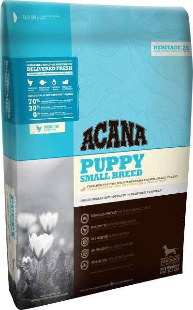 

Сухой корм для собак ACANA Puppy Small Breed "Курица, камбала, овощи" 0,34кг