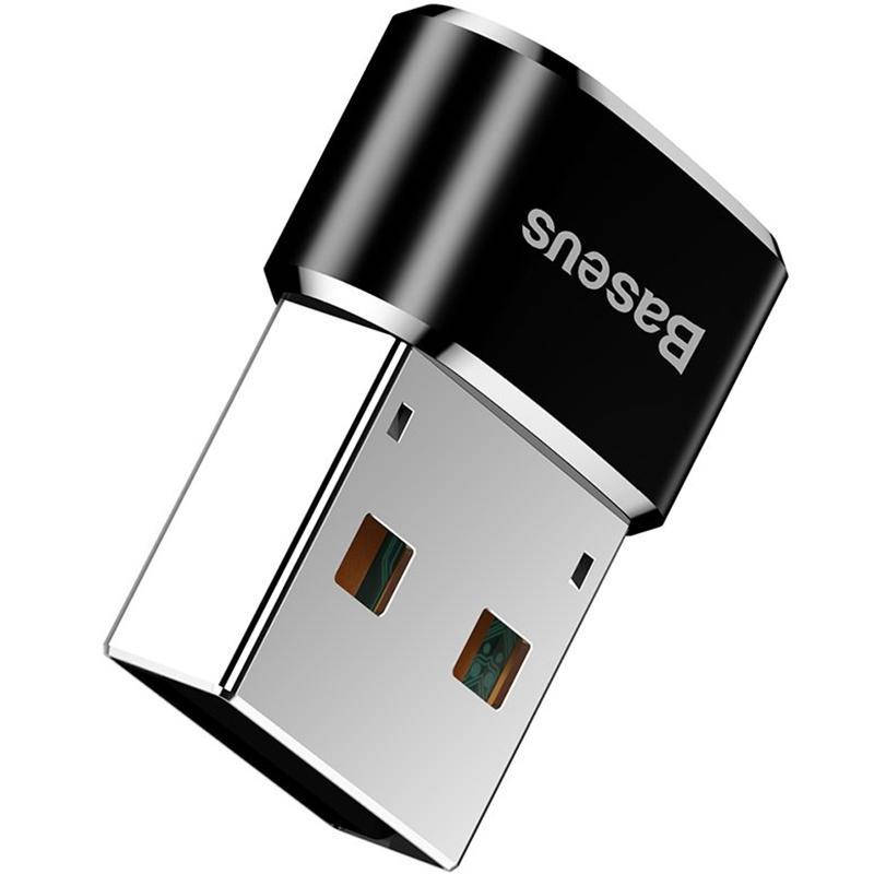 

Переходник адаптер Baseus USB to Type-C CAAOTG-01, Черный