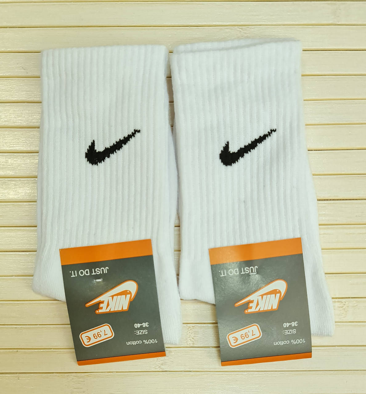 

Носки высокие женские спортивные Nike белые, Белый