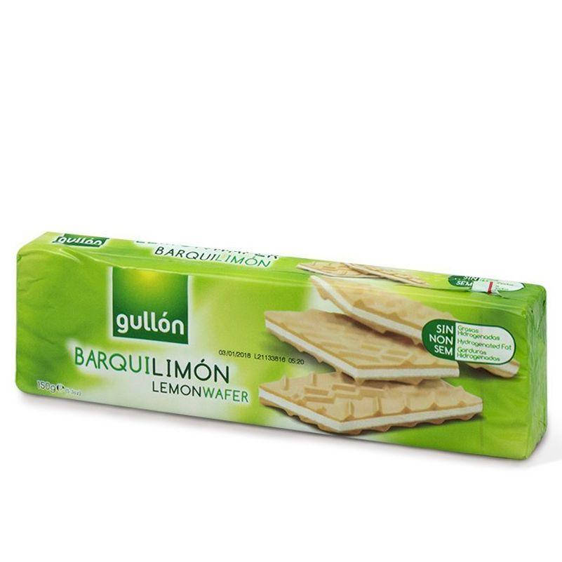 

Вафли GULLON Barquilimon c лимонным кремом, 150 г, 16шт/ящ