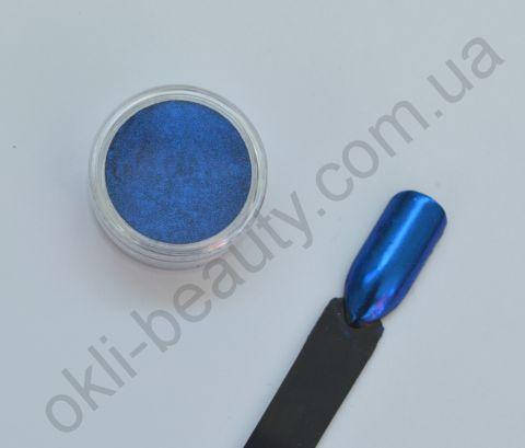 

Зеркальная втирка (хром) для ногтей (синий)