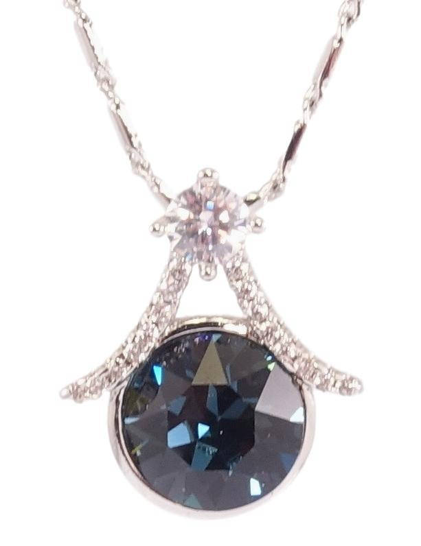 

Кулон Xuping Родий с кр-ми Swarovski на цепочке "Кристалл Montana" дл.40-45см х 2мм