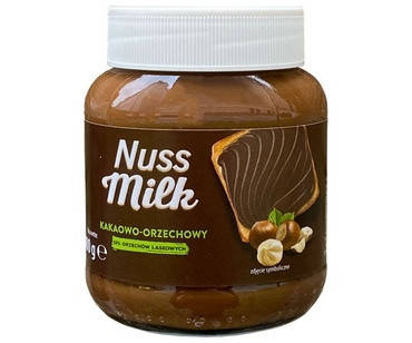 

Шоколадная паста Nuss Milk какао-ореховая 400 г Польша