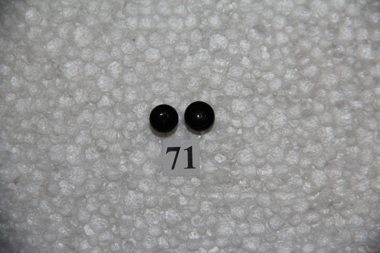 

Глазки стеклянные, чёрные, 8 мм, №8Т