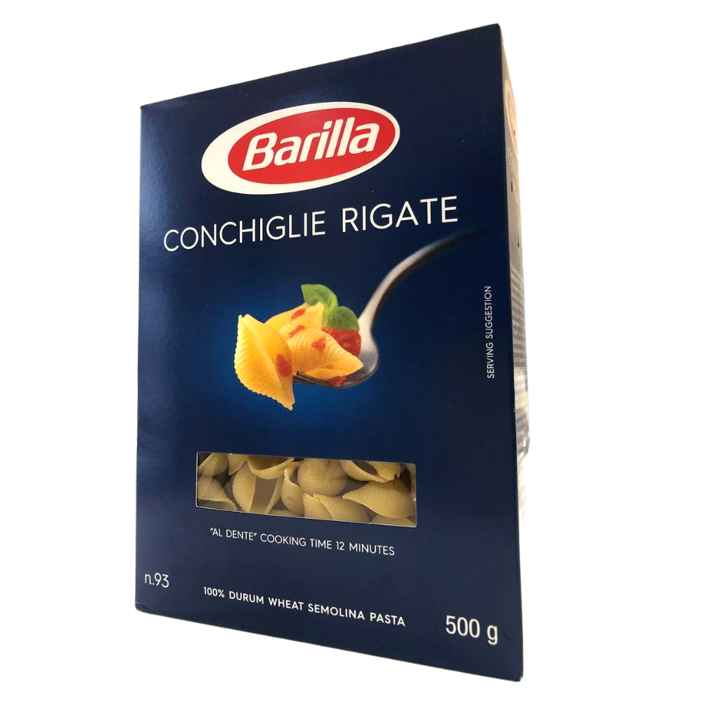

Макароны BARILLA 93 CONCHIGLIE RIGATE 500г, 12 шт/ящ