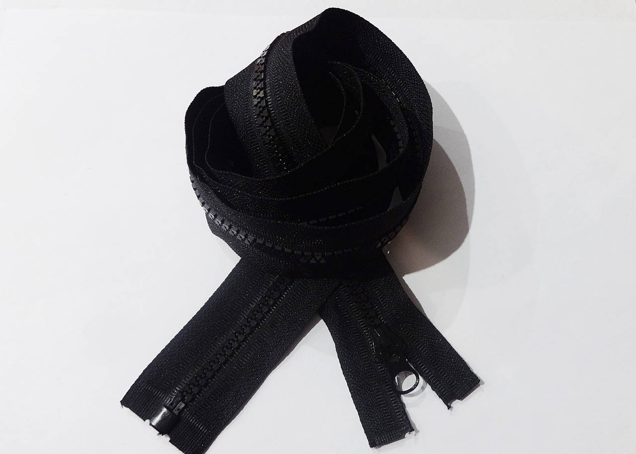 

Молния тракторная №5 100 см черная 1 бегунок, Черный