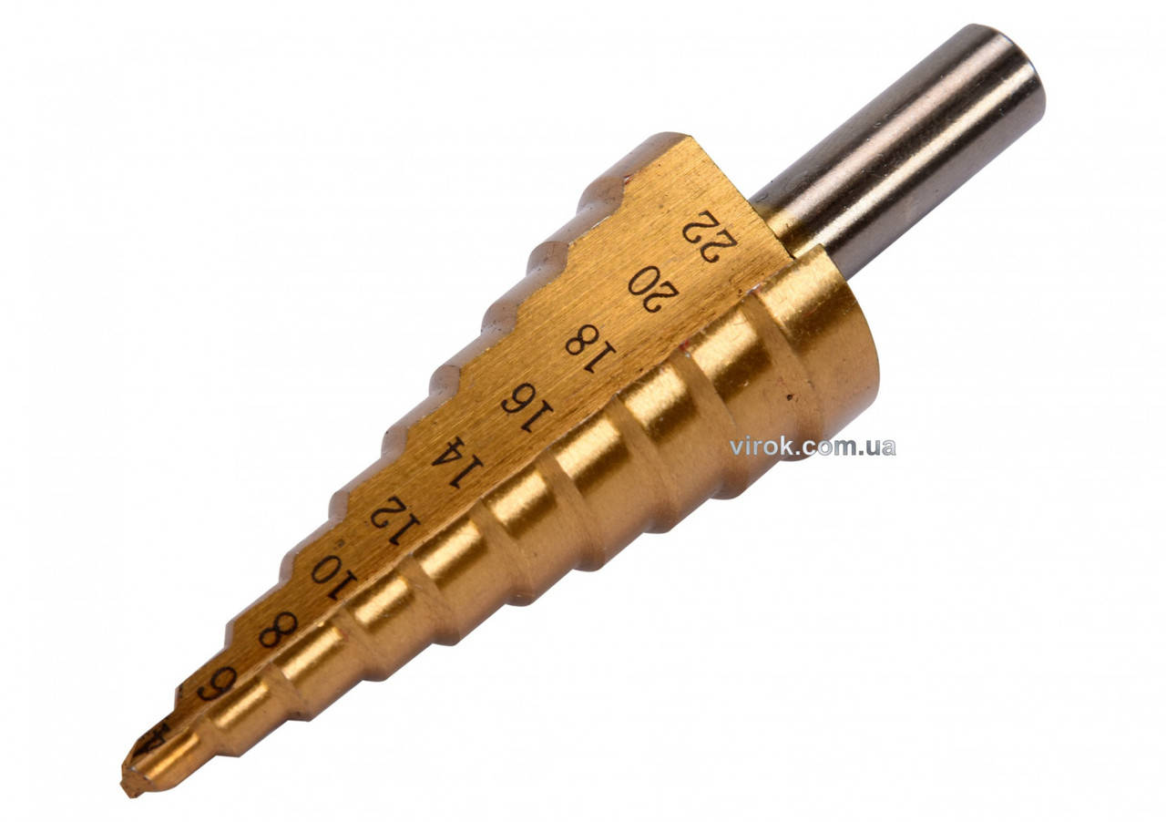 

Сверло по металлу конусное YATO HSS 4241 4-22 мм 75 мм YT-44741