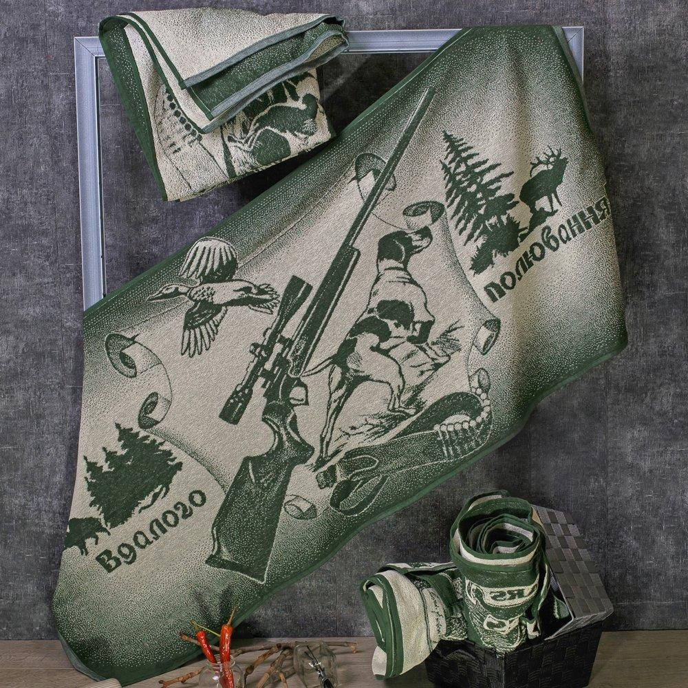 

Махровое полотенце Речицкий текстиль. Вдалого полювання-67х150