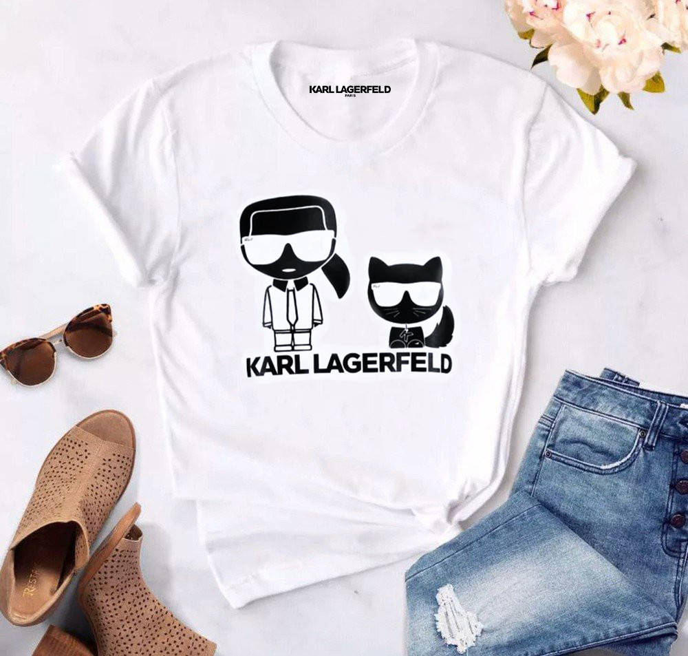 

Женская футболка Karl Lagerfeld Карл Лагерфельд Белая, Белый