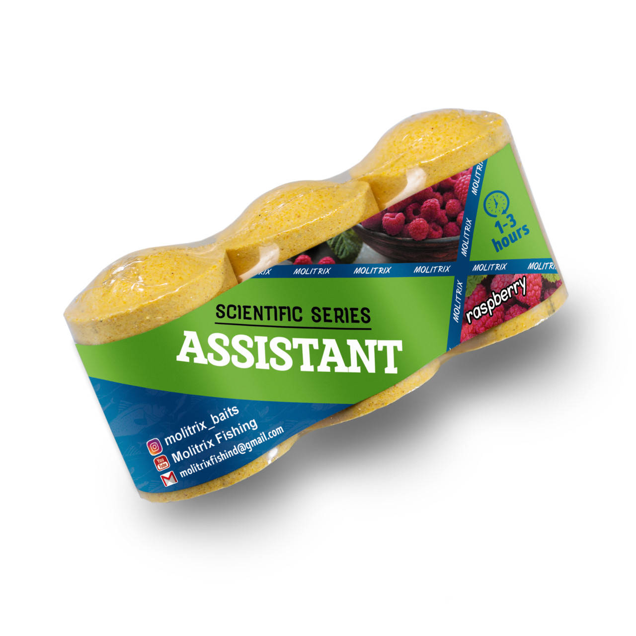 

Технопланктон Molitrix ASSISTANT 3x45g 1-3ч Малина "Оригинал"