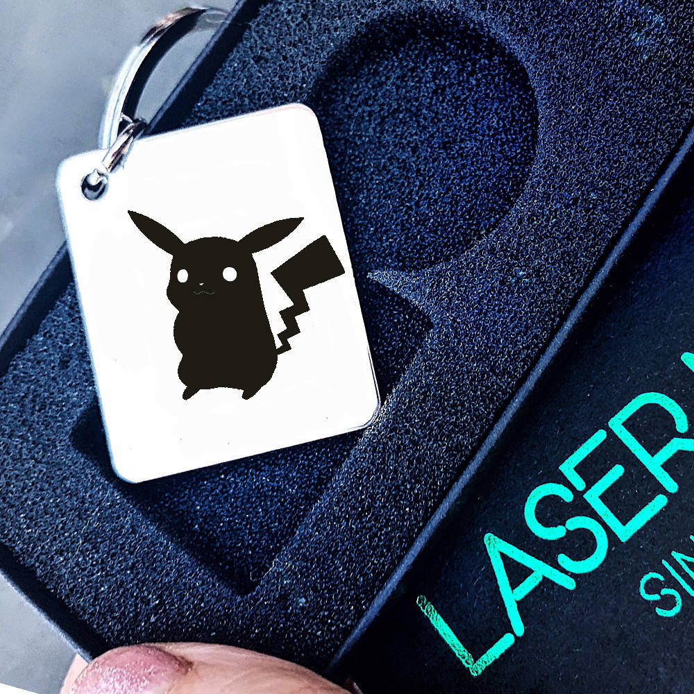 

Квадратный брелок - аниме Pokemon, Серебристый