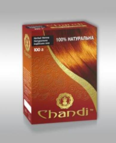 

Chandi. Чистая хна для волос с комплексом лечебных трав. 100 г